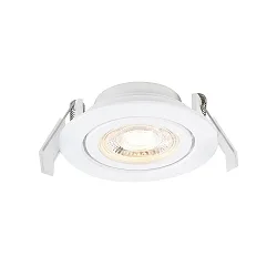 LED Einbaustrahler MONOLO, 1er Set, 36°, 4,8W, 3000K, 70/230/450lm, IP20, IK03, dimmbar, weiß