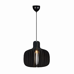 pendant luminaire HAZO 43 E27 IP20, black dimmable