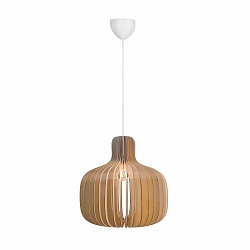 pendant luminaire HAZO 43 E27 IP20, brown dimmable