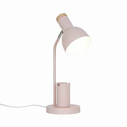 table lamp DEVONE  adjustable, with lamp socket E27 IP20, wood, dusty pink 