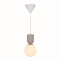 pendant luminaire SADIE E14 IP20, beige dimmable