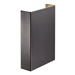 LED Outdoor Wandleuchte FOLD 15, 360°, 10W, 3000K, 400lm, IP54, IK05, seaside schwarz