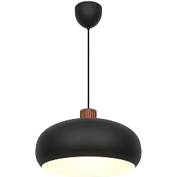 pendant luminaire AURELIO E27 IP20, black dimmable