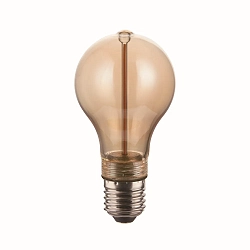 LED Filament-Leuchtmittel DECO A60 DASH, IP20, E27, 2W 1800K 60lm, dimmbar, bernstein