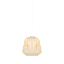 Pendelleuchte ELBIE, E27, IP20, opal/weiß