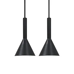 pendant luminaire KELVIS set of 2 GU10 IP20, black dimmable
