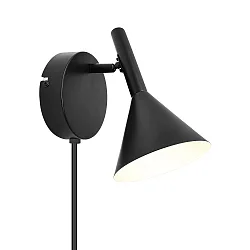 Wandleuchte KELVIS, GU10, IP20, schwarz
