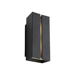 Outdoor Wandleuchte CLARINI, E27, IP54, seaside schwarz