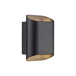Outdoor Wandleuchte NICO 22 ROUND MAXI, GU10, IP54, schwarz