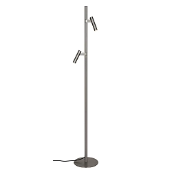 Stehlampe MAKOTO, 2-flammig, G9, IP20, schwenk-/drehbar, satinchrom