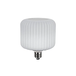 LED Filament-Leuchtmittel DECO FRILL, E27, 3.5W 1800K 170lm, dimmbar, opalweiß, geriffelt