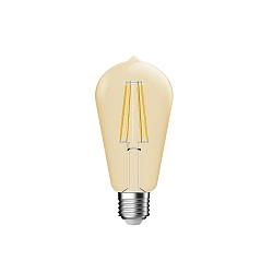 LED Filament-Leuchtmittel DECO ST64, E27, 7.2W 2500K 660lm, dimmbar, gold