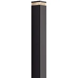 Nordlux Pollerleuchte ELM Außenleuchte IP44, Höhe 80cm, Breite 13cm, E27, parallel verbindbar, Schwarz