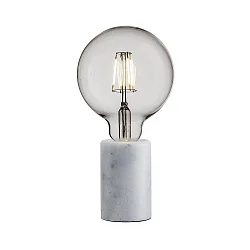 Nordlux Tischleuchte SIV 2, E27, Marmor, weiß