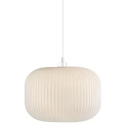 Nordlux Pendelleuchte MILFORD 30, Schirm Ø 30cm, Höhe 22.7cm, Pendel 300cm, E27, Opalglas