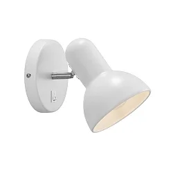 Nordlux Wandleuchte TEXAS E27, Höhe 18cm, Schirm Ø 12.5cm, Tiefe 20cm, E27, Weiß