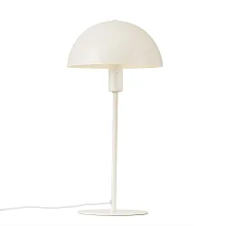 Tischleuchte ELLEN 20, IP20, E14 (exkl.), mit Schnurschalter, Metall, beige / PVC-Kabel weiß