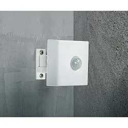 Outdoor Smart Sensor, IP54, Bewegung + Tageslicht, Bluetooth, Batterie-Betrieb, max. 50 Leuchten, abnehmbare Halterung, weiß