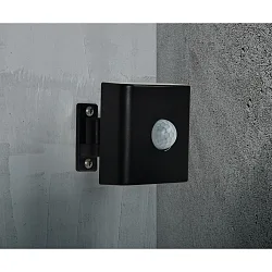 Outdoor Smart Sensor, IP54, Bewegung + Tageslicht, Bluetooth, Batterie-Betrieb, max. 50 Leuchten, abnehmbare Halterung, schwarz