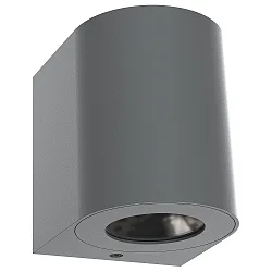 LED Outdoor Wandleuchte CANTO 2, IP44, 12W 3000K 500lm 2x120°, grau