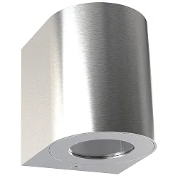 LED Outdoor Wandleuchte CANTO 2, IP44, 12W 3000K 500lm 2x120°, Edelstahl