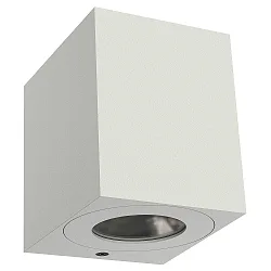 LED Outdoor Wandleuchte CANTO KUBI 2, IP44, 12W 3000K 500lm 2x75°, weiß