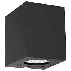 LED Outdoor Wandleuchte CANTO KUBI 2 UP/DOWN, 120°, 10,6W, 3000K, 500lm, CRI>80, IP44, seaside schwarz