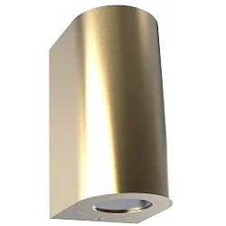 Outdoor Wandleuchte CANTO MAXI 2, IP44, 2x GU10, Messing