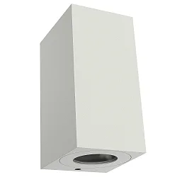 Outdoor Wandleuchte CANTO MAXI KUBI 2, IP44, 2x GU10, weiß