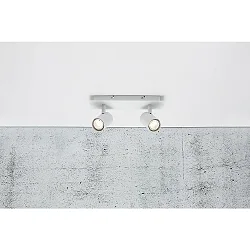 Aufbau-Strahler FRIDA, 2-flammig, 2x GU10, IP20, dreh- und neigbar, weiß