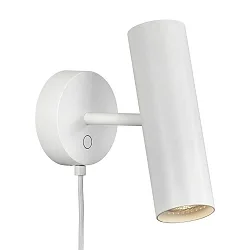 Wandstrahler MIB 6, GU10, IP20, schwenk-/drehbar, weiß