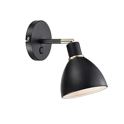 Nordlux Wandleuchte RAY, E14, IP20, schwarz