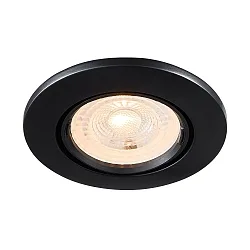 recessed luminaire MIXIT PRO GU10 IP23, black matt dimmable
