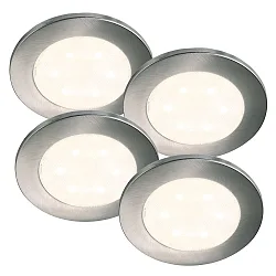 Nordlux LED Furniture luminaire set of 4 LISMORE, 0,7W LED, 3000K, 30lm, IP20, chrome