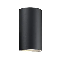 Nordlux LED Außenleuchte ROLD LED Wandleuchte, oval, 2x 5W LED, 3000K, 750lm, IP44, schwarz