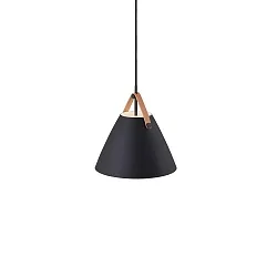 design for the people by Nordlux Pendelleuchte STRAP 27, 27cm, E27, IP20, Metall, schwarz