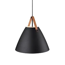 design for the people by Nordlux Pendelleuchte STRAP 48, 48cm, E27, IP20, Metall, schwarz