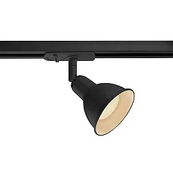 Nordlux Einzel-Spot für 1-Phasen HV Stromschiene LINK, Länge 14.5cm, Schirm Ø 8.5cm, GU10, schwenkbar 180°, Schwarz