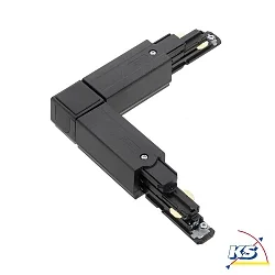 Zubehör für 3-Phasen Stromschiene GLOBALtrac® PULSE - L-Verbinder XTSNC 634, DALI steuerbar - Links (innen), Weiß