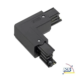 3-phase L-connector GLOBALtrac® PRO - XTS 35 right, external current conduction, black