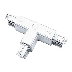 Zubehör für 3-Phasen Stromschiene GLOBALtrac® PRO - T-Verbinder XTS 36 - Rechts (Stromführung außen), Weiß