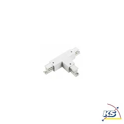 Zubehör für 3-Phasen Stromschiene GLOBALtrac® PRO - T-Verbinder XTS 37 - Links (Stromführung innen), Weiß