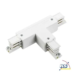 3-phase T-connector GLOBALtrac® PRO - XTS 39 left, external current conduction, white
