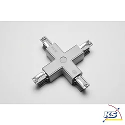 Zubehör für 3-Phasen Stromschiene GLOBALtrac® PULSE - Kreuzverbinder XTSNC 638, DALI steuerbar, Schwarz