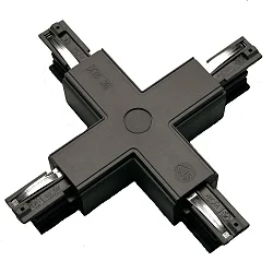 Zubehör für 3-Phasen Stromschiene GLOBALtrac® PRO - Kreuzverbinder XTS 38, Schwarz