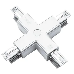 Zubehör für 3-Phasen Stromschiene GLOBALtrac® PRO - Kreuzverbinder XTS 38, Weiß