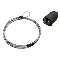 Zubehör für GLOBALtrac® 3-Phasen Stromschienen - Seilabhängungs-Set SPW 12SK-3, 300cm, Schwarz