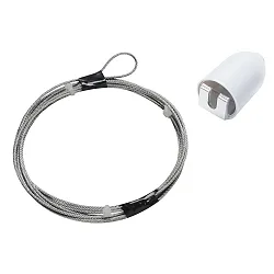 Zubehör für GLOBALtrac® 3-Phasen Stromschienen - Seilabhängungs-Set SPW12SK-5, 500cm, Weiß