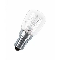 pear shape lamp T26, Ø 2.6cm / L 5.7cm, E14, clear, 15W