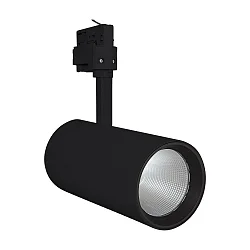 LED 3-Phasen-Strahler TRACKLIGHT SPOT D95 NFL, Ø 9.5cm, CRi >90, UGR <16, verstellbar, 55W 4000K 4200lm 24°, schwarz